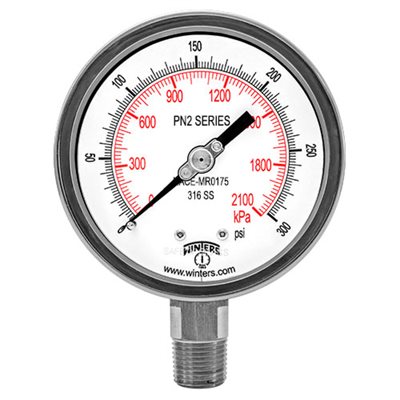 PN2-ZR SERIES, NACE StabiliZR(TM), 4'', 0 / 2000 PSI / KPA, 1 / 2'' NPT LM